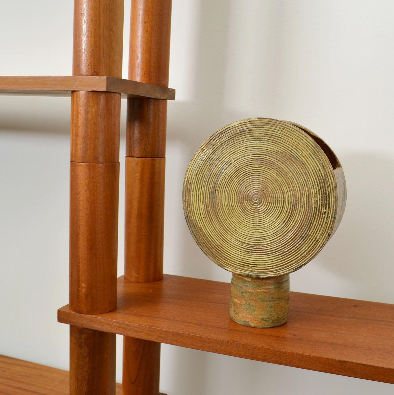 Modular Teak Free Standing Shelving Unit French 1960's 5