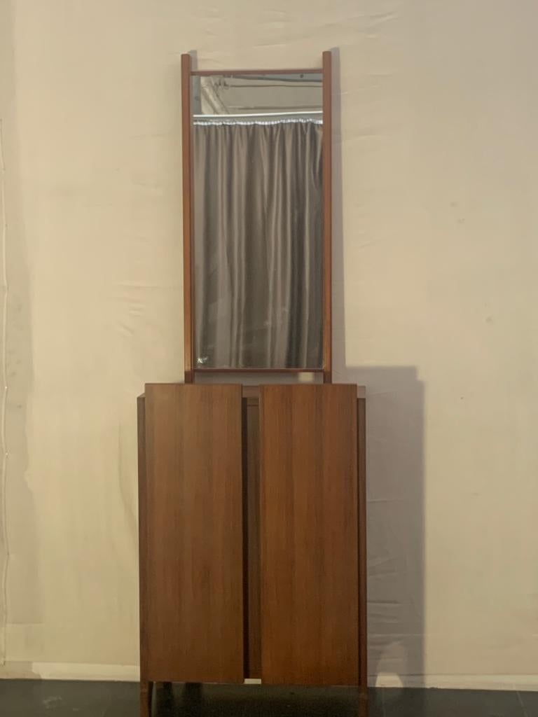 Fin du 20e siècle Miroir modulaire en teck, annes 1970 en vente
