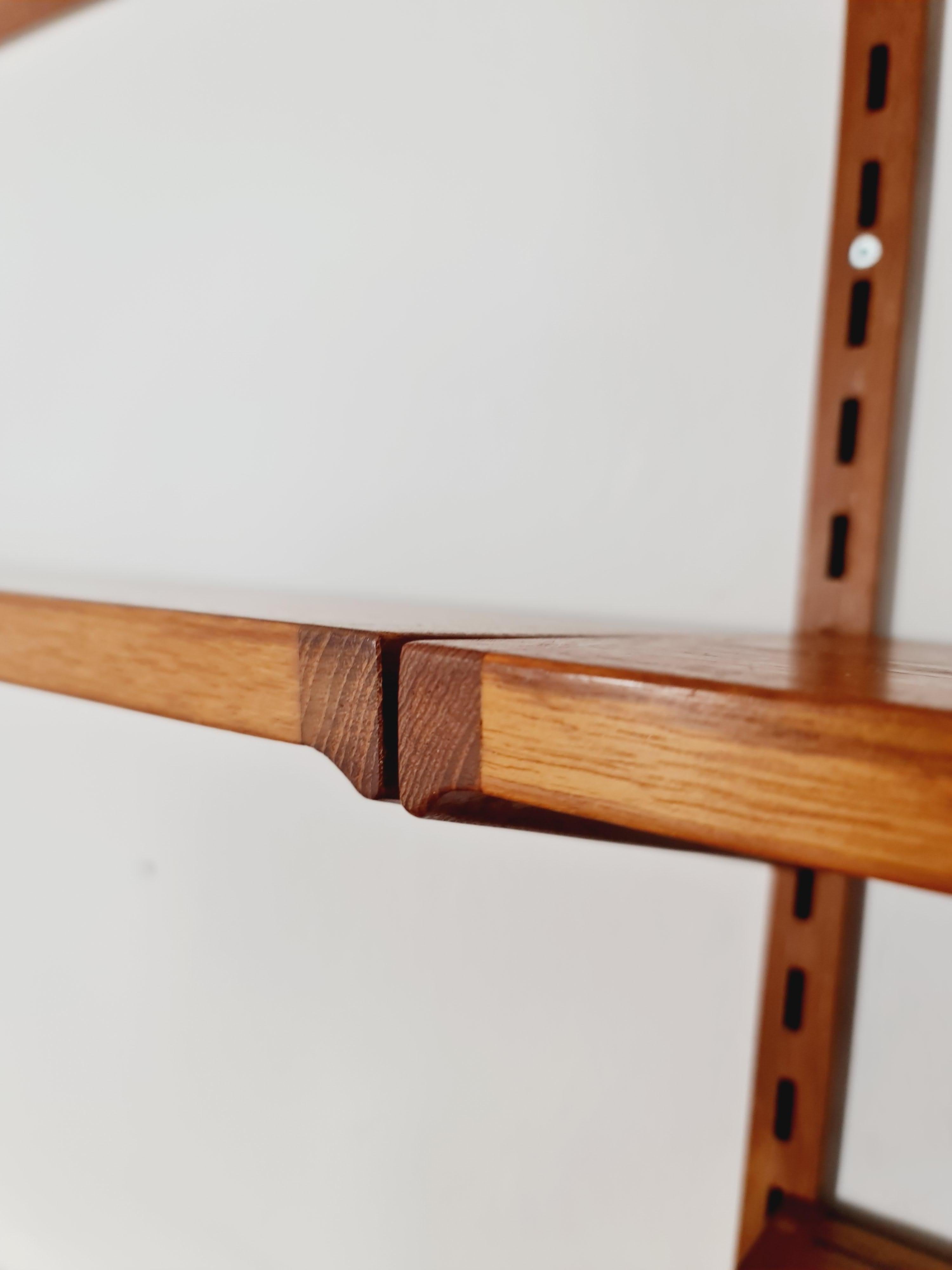 Modular Teak shelving system by Kai kristansen for FH Möbel , Denmark, 1960s For Sale 5
