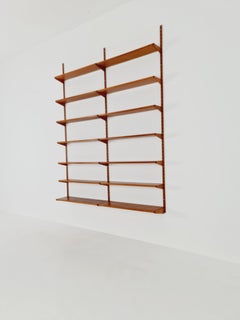 Modular Teak shelving system by Kai kristansen for FH Möbel , Denmark, 1960s