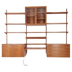 Modular Teak shelving system by Kai kristansen for FH Möbel , Denmark, 1960s