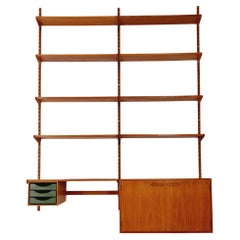 Modular Teak shelving system by Kai kristansen for FH Möbel , Denmark, 1960s