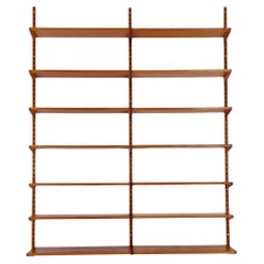 Modulares Regalsystem aus Teakholz von Kai kristansen für FH Möbel , Dänemark, 1960er Jahre