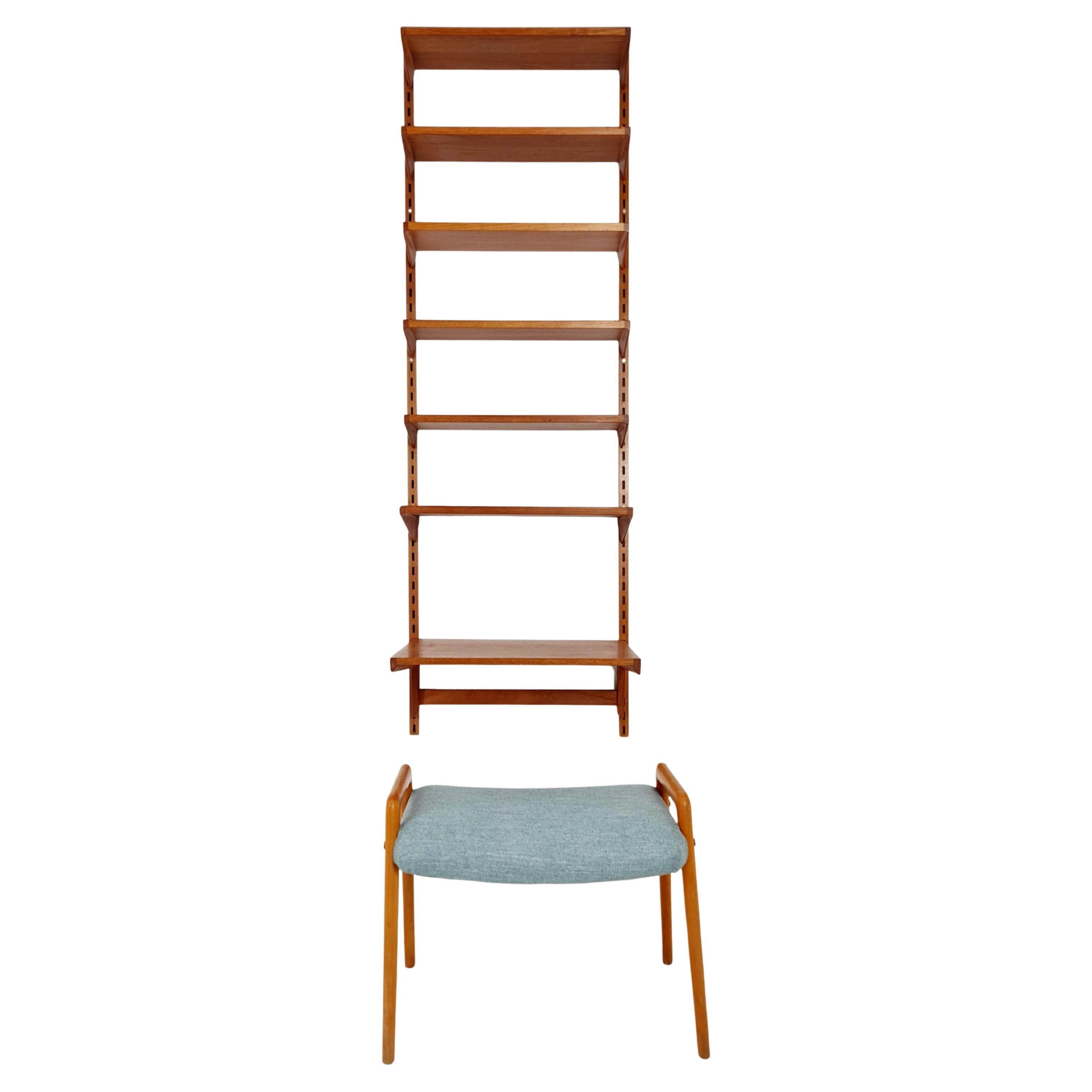 Modulares Regalsystem aus Teakholz von Kai kristansen für FH Möbel , Dänemark, 1960er Jahre