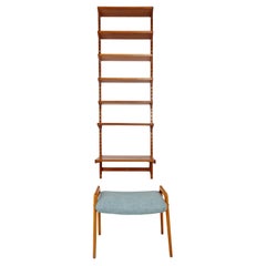 Modular Teak shelving system by Kai kristansen for FH Möbel , Denmark, 1960s