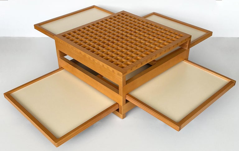 Laminate Modular Tetra Coffee Table by Bernard Vuarnesson for Bellato For Sale