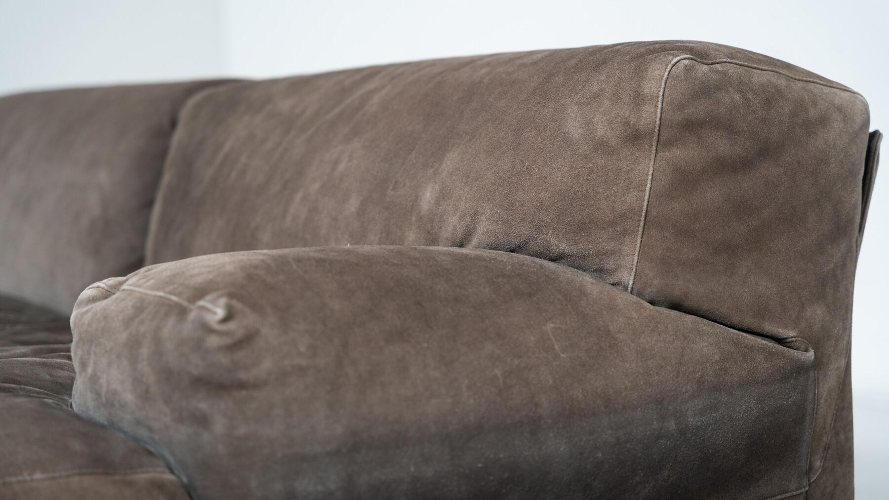 Modular Three-Seater Fiandra Sofa by Vico Magistretti, Cassina - Original Fabric In Good Condition For Sale In Brussels, BE