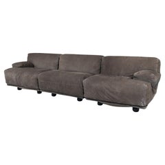 Divano modulare a tre posti Fiandra di Vico Magistretti, Cassina - Tessuto originale