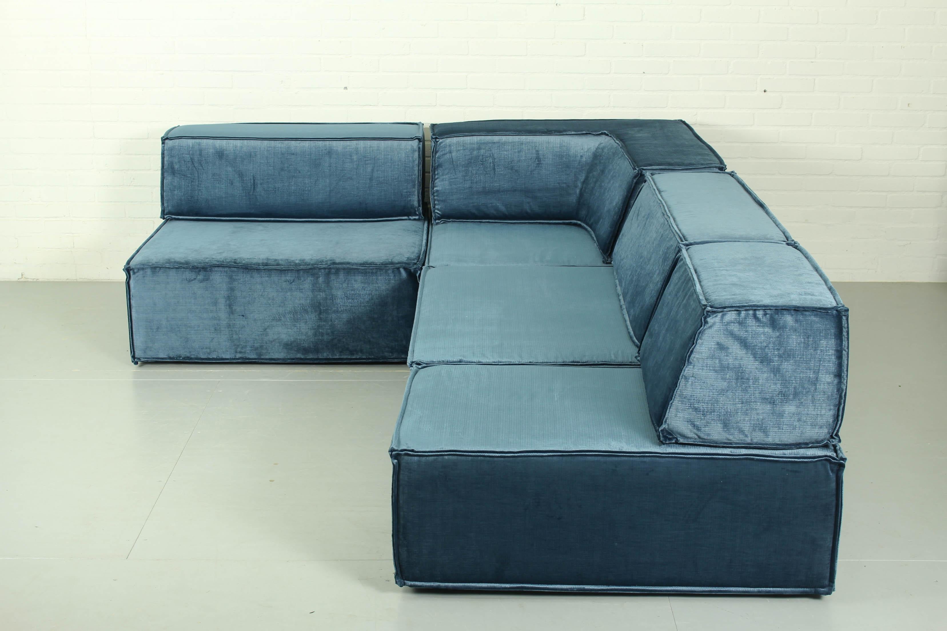 Modular Trio Sofa by Team Form AG, Switzerland, for COR, Germany, 1970s Set  of 8 at 1stDibs