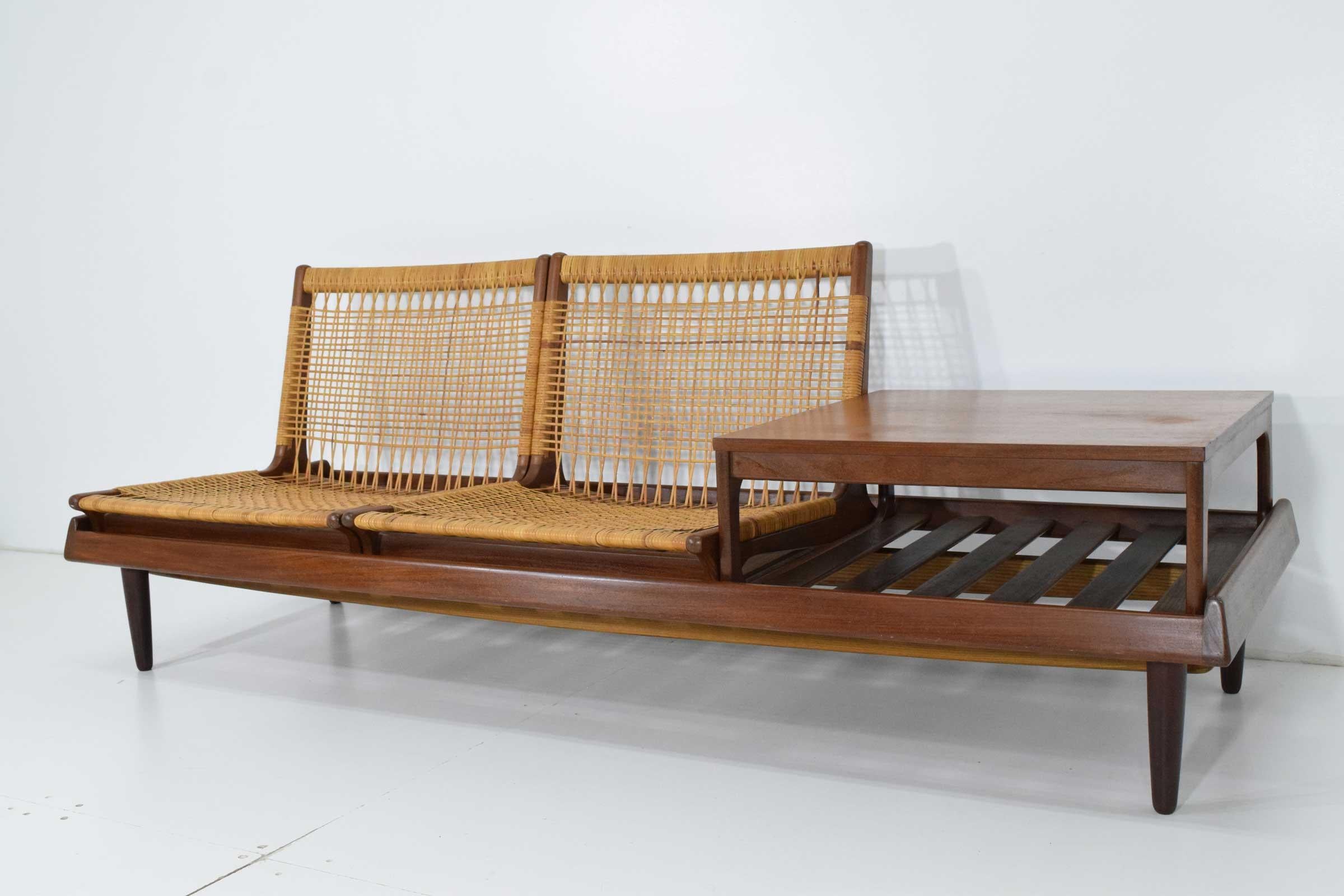 Modular TV Bench Model 161 Designed by Hans Olsen for Bramin, Denmark, 1957 2