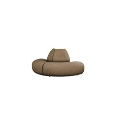 Modular Two-Seater Hanabira T2 beige fabric handcrafted by Murmurio