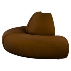 Modular Two-Seater Hanabira T2 Paupe Velvet fabric handcrafted by Murmurio