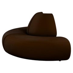 Modular Two-Seater Hanabira T2 Terra Cota Velvet fabric handcrafted by Murmurio