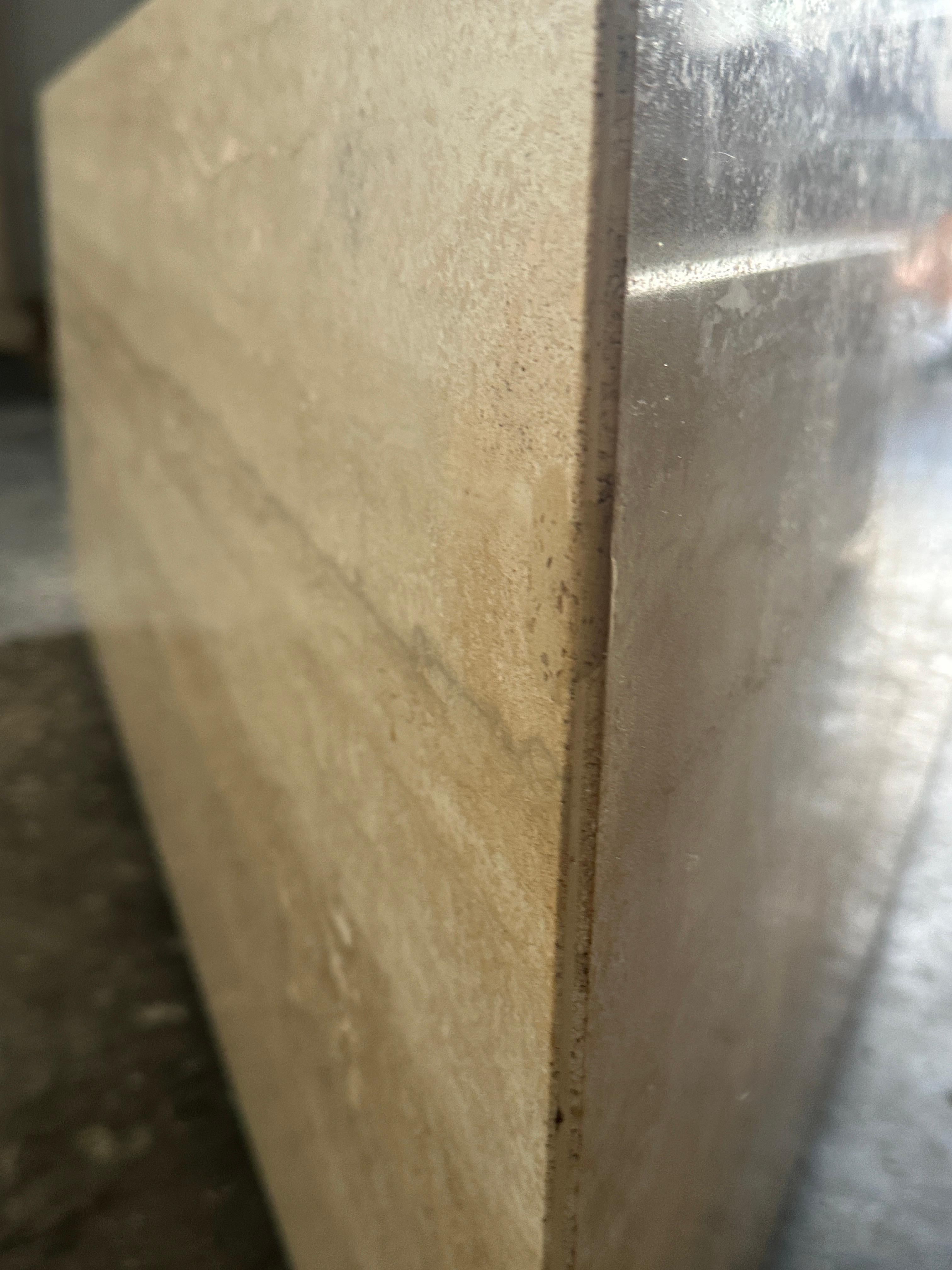 Modular Up and Up Travertine Coffee/Center Table In Good Condition In Nashville, TN