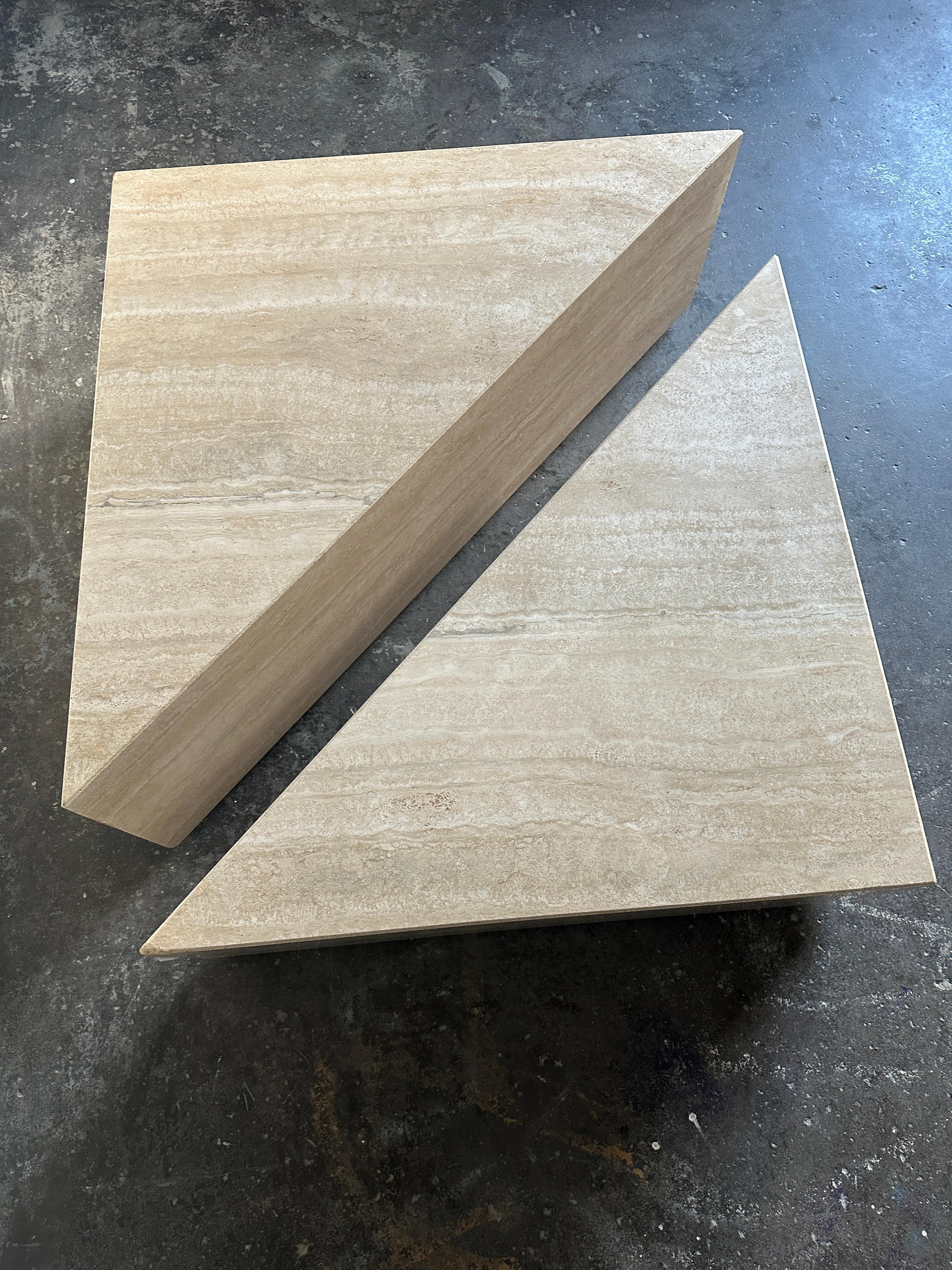 Modular Up and Up Travertine Coffee/Center Table 1
