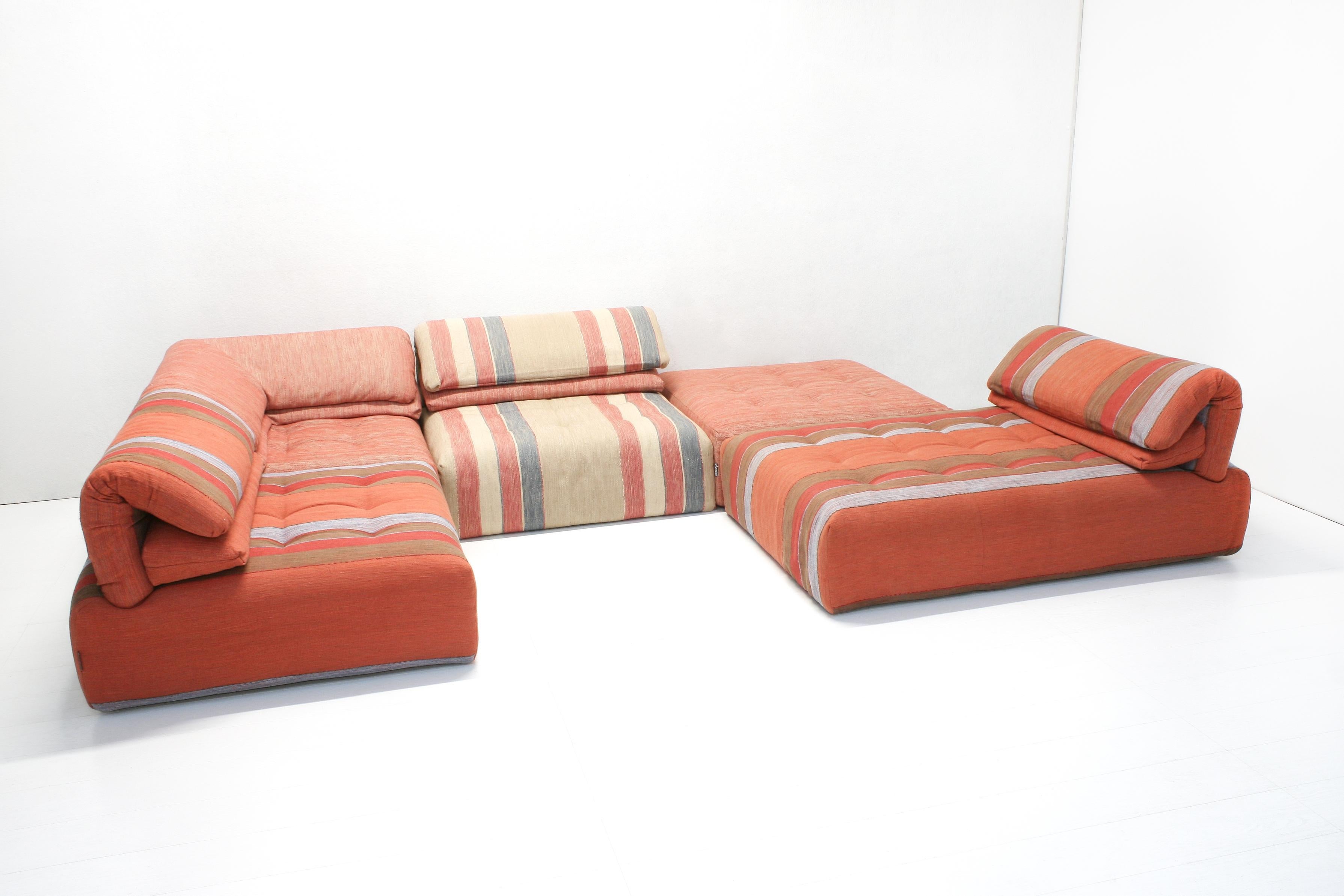 Bohemian Modular Voyage Immobile Lounge Sofa from Roche Bobois, Set of 5