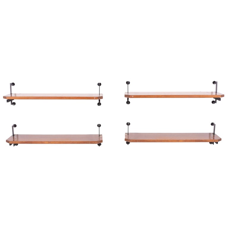 Modular Wall Bookcase Attributed to Studio BBPR, 1950s at 1stDibs