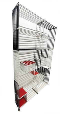 Modular wall bookcase by Tjerk Reijenga for Pilastro, ca 1960