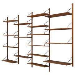 Modular wall-mounted bookcase by Poul Cadovius, circa 1960