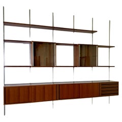 Modular wall-mounted bookcase E 22 Bookcase by Ovaldo Borsani, Italy, 1960s