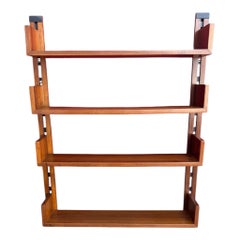 modular wall shelving Scandinavian mid-century modern design C. 1970