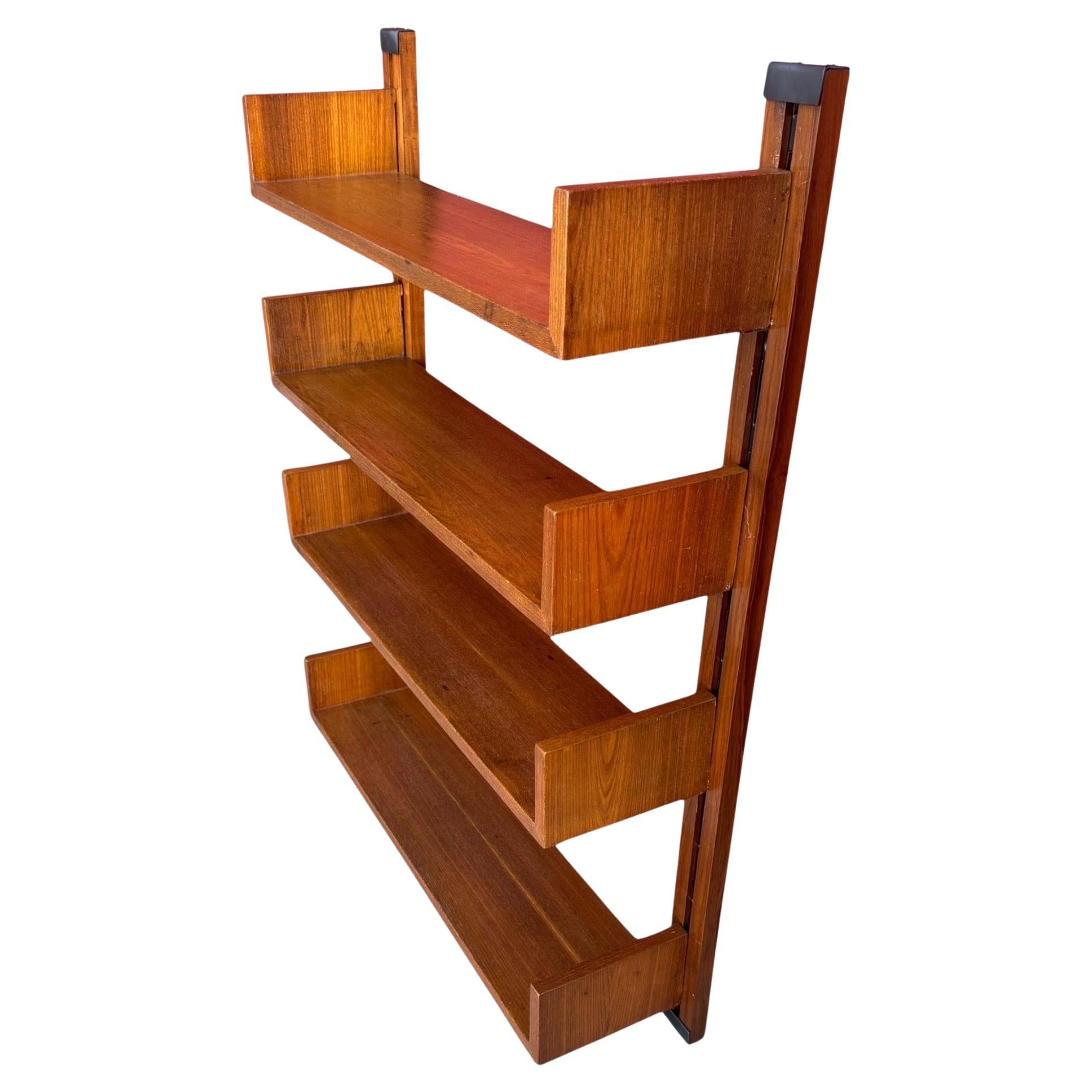 modular wall shelving Scandinavian mid-century modern design C. 1970