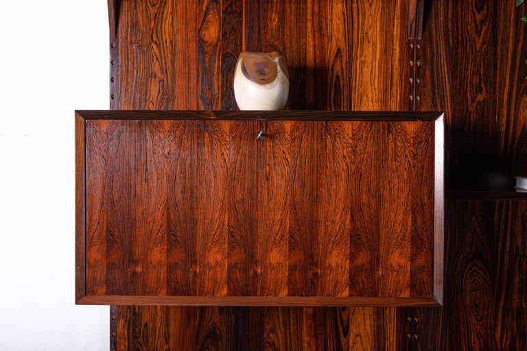 Wood Modular Wall Unit by Poul Cadovius for Cado, Denmark 1960s For Sale