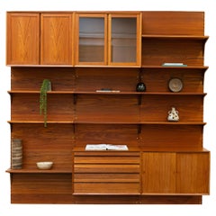 Modular Wall Unit by Poul Cadovius for Cado, Denmark, 1960s