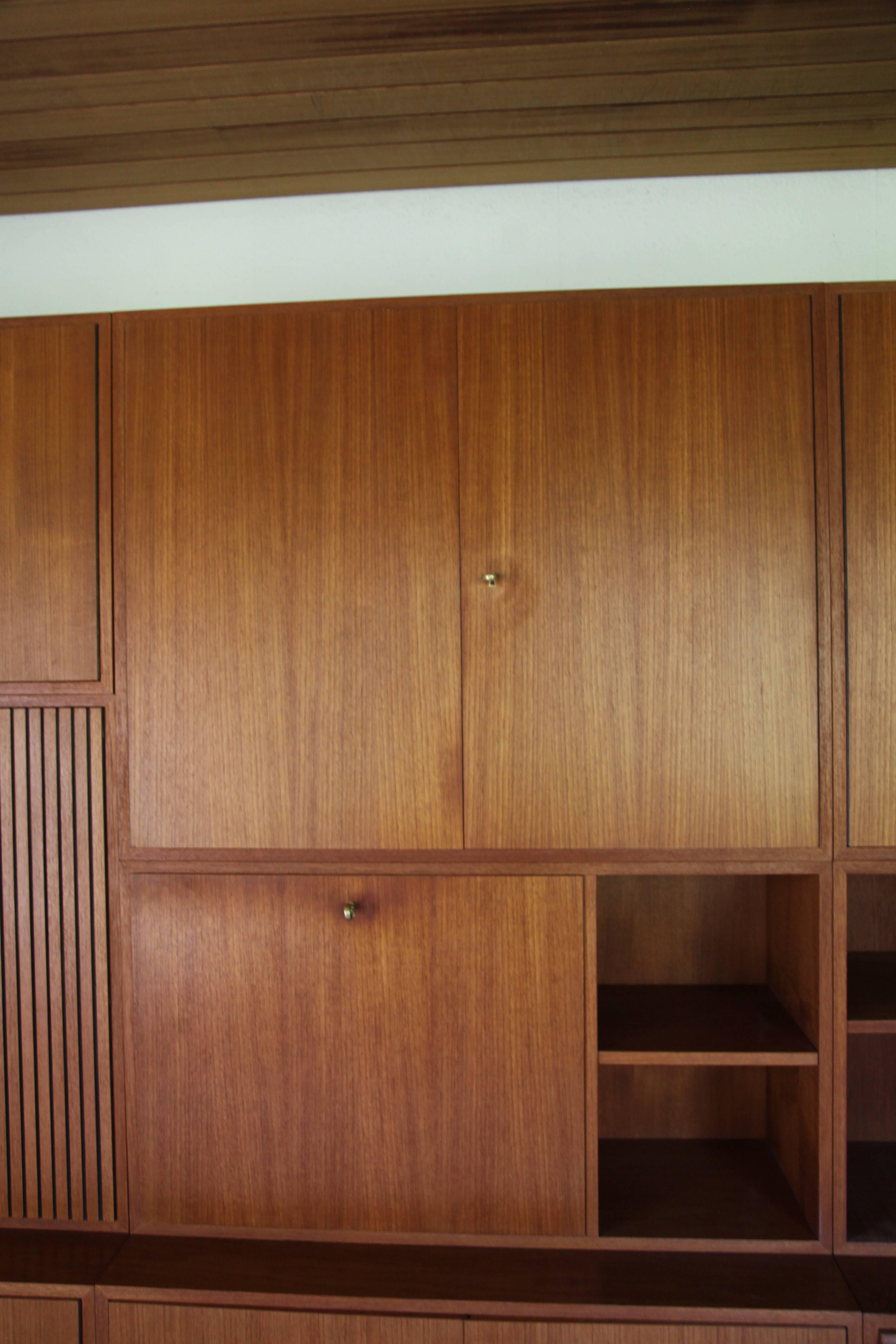 Modular Wall Unit Designed by Georg Satink for WK Möbel, Germany, 1952 For Sale 8