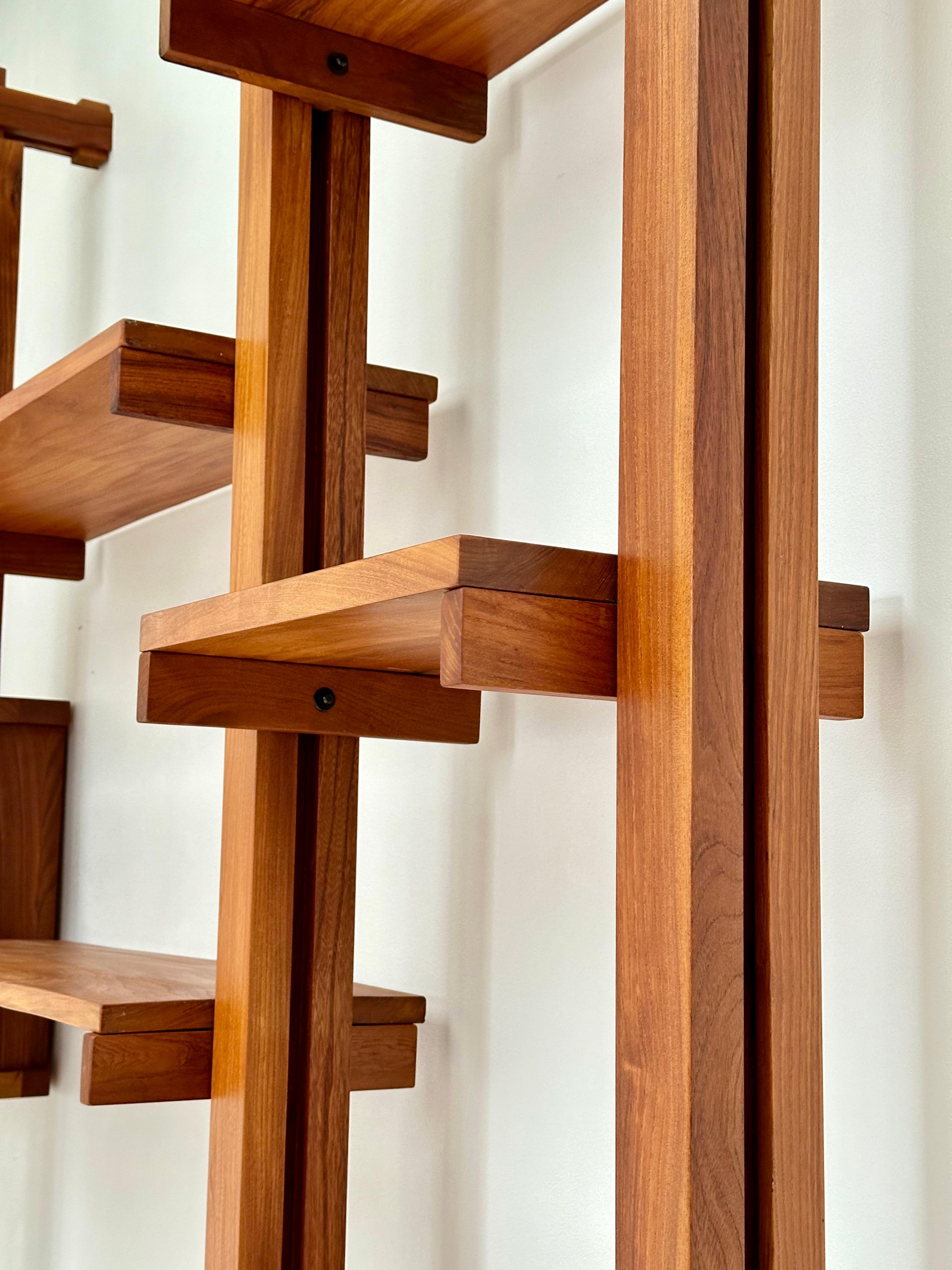 Other Modular Wall Unit in Solid Elm, France, c. 1980 For Sale