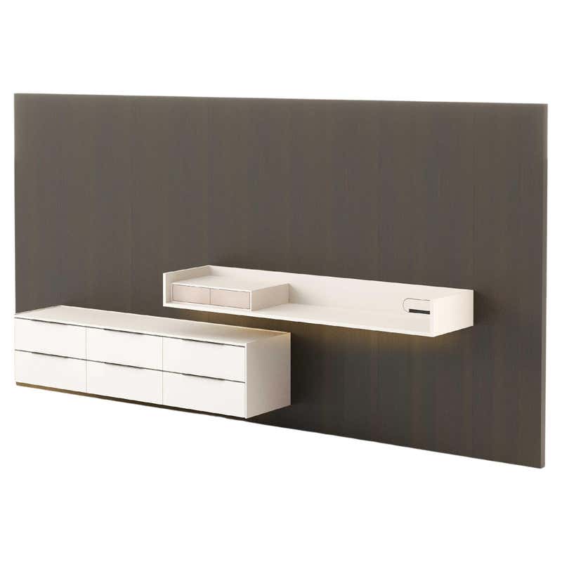 Modular Wall Unit Landform Night System 3 with TV Cabinet Made with Oak ...