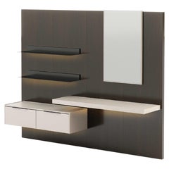 Modular Wall Unit Landform Night System 3 with TV Cabinet Made with Oak