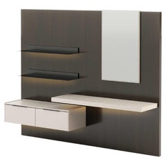 Modular Wall Unit Landform Night System 3 with TV Cabinet Made with Oak