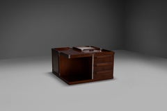 Modular Wood and Metal Bar Table by Luigi Sormani for FIARM, Italy 1960s