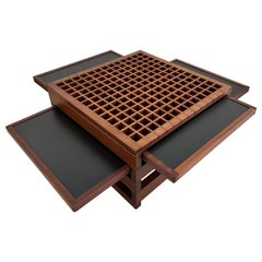 Modular Wood Coffee Table by Bernard Vuarnesson, France, 1980s