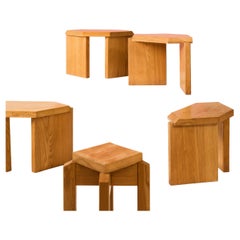 Mesa baja modular de madera
