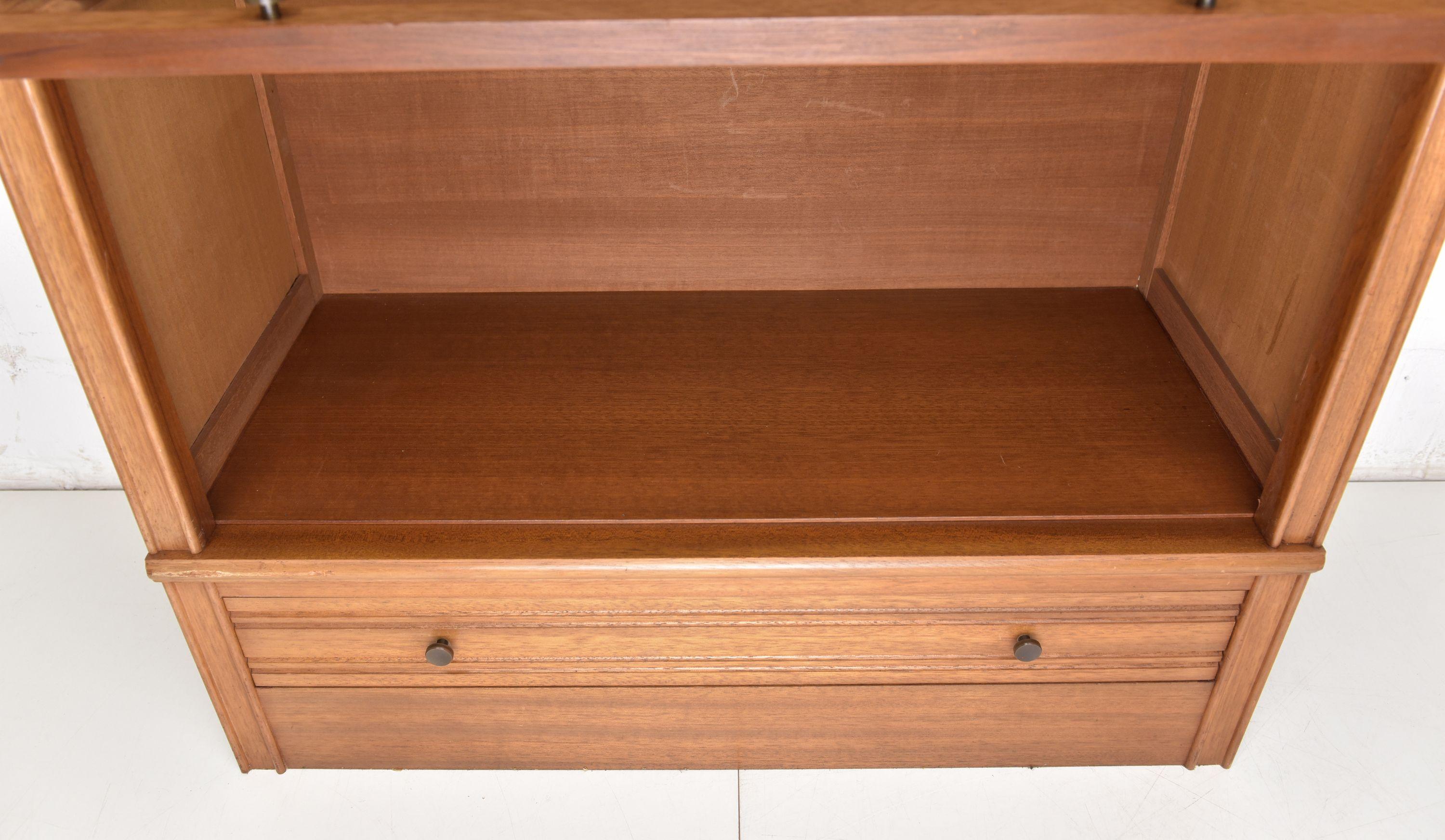 Mahogany Module Cabinet / Display Cabinet / Filing Cabinet Module Shelf 1/2 For Sale