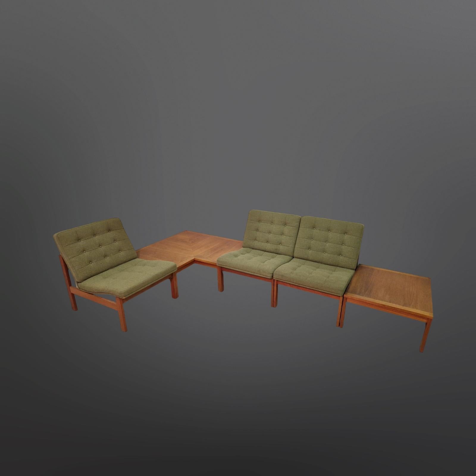 Moduline living room set by Knudsen & Lind for Cado, Denmark 1960s In Good Condition In ECHT, NL