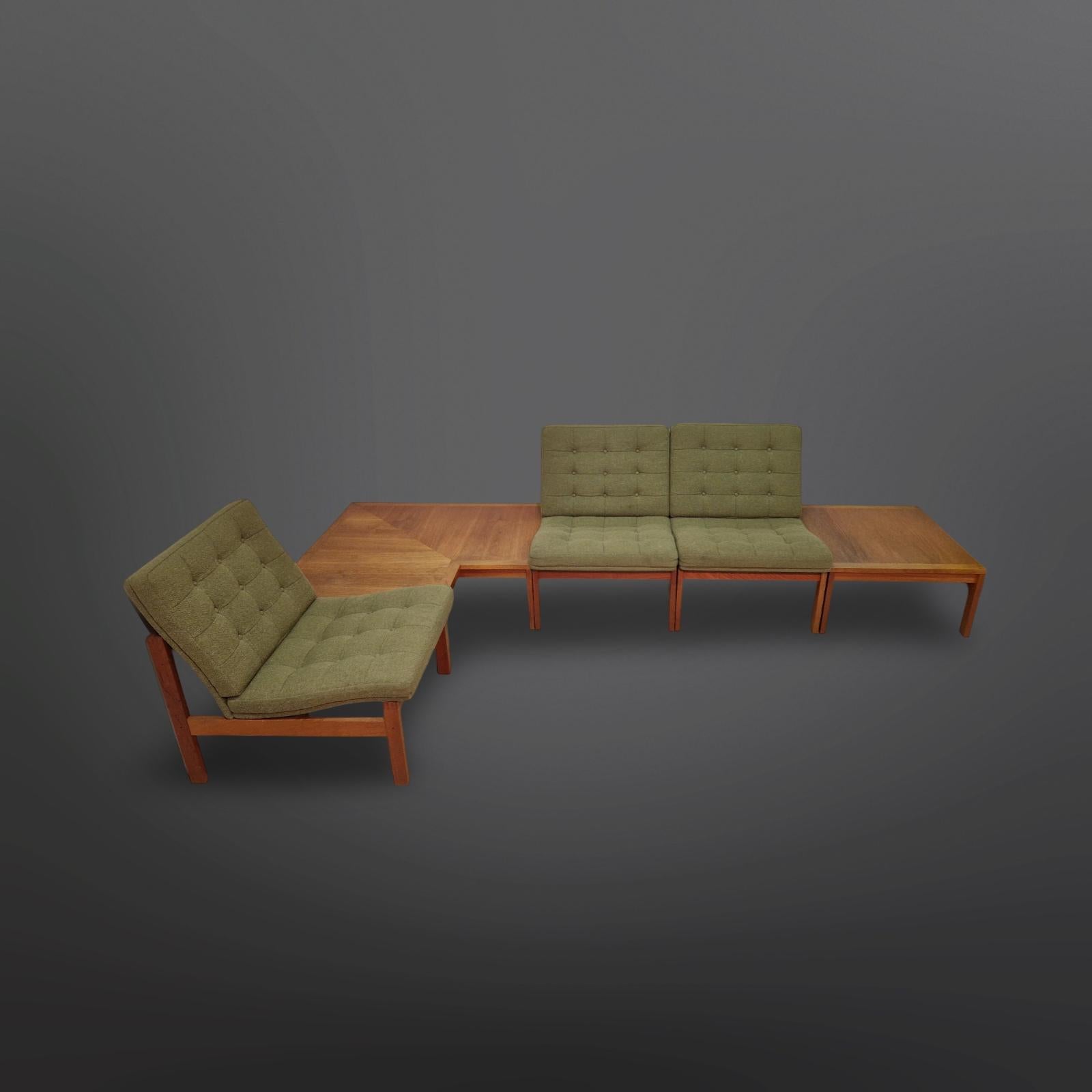 20th Century Moduline living room set by Knudsen & Lind for Cado, Denmark 1960s