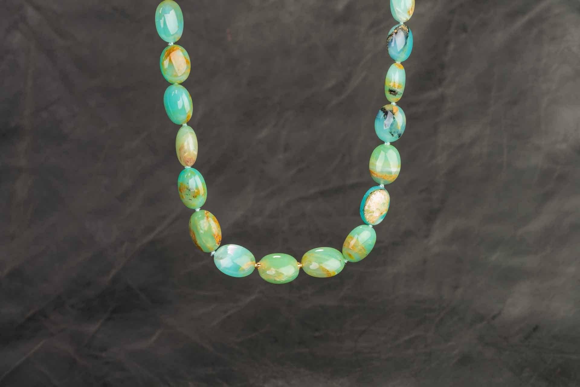 Contemporary Modullyn Peruvian Opal Necklace For Sale