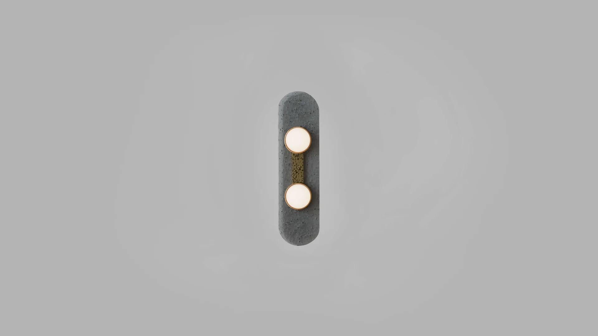 Modulo Einzelne Wandleuchte von CTO Lighting (Messing) im Angebot