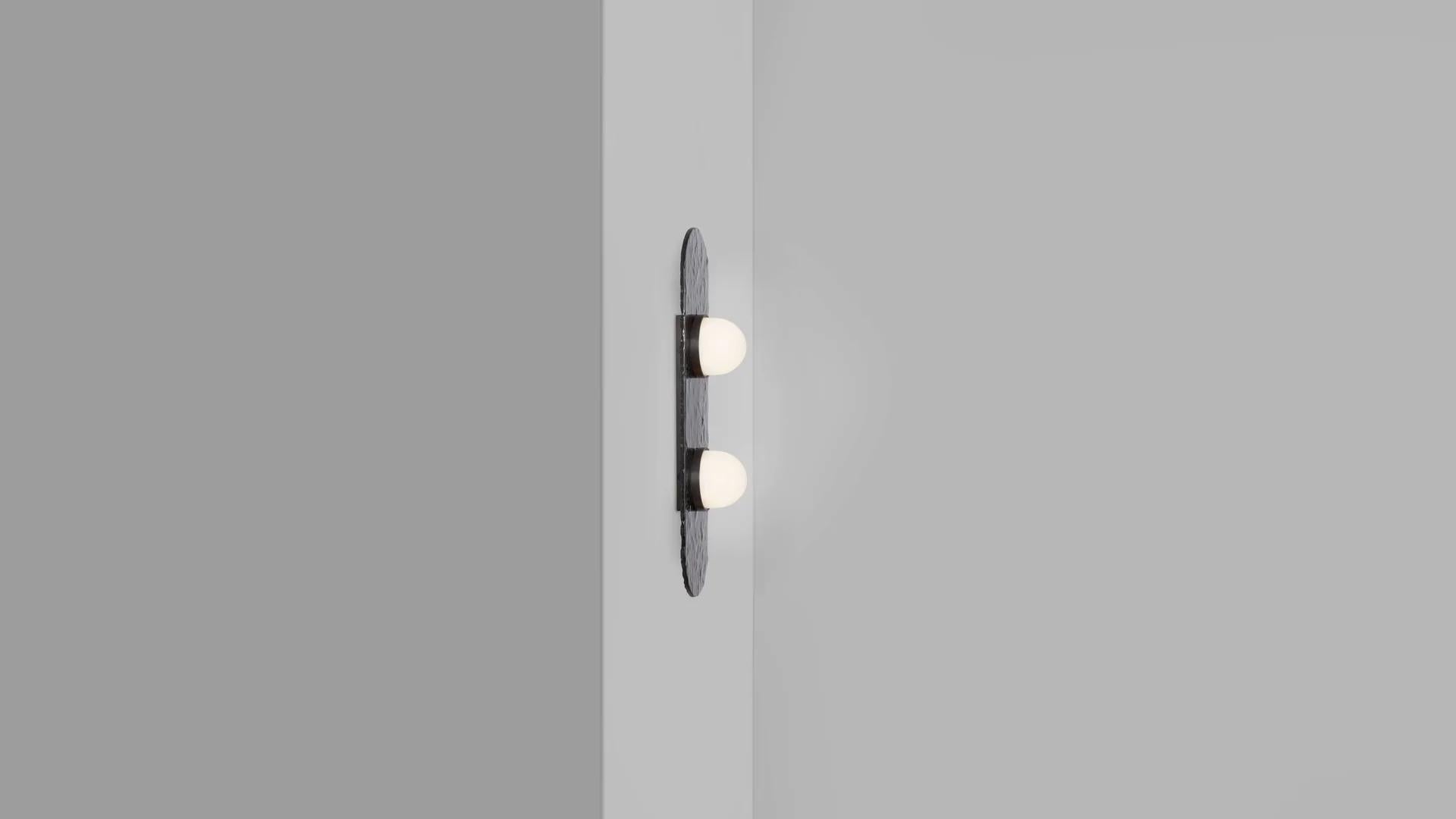 Brass Modulo Single Wall Light by CTO Lighting For Sale