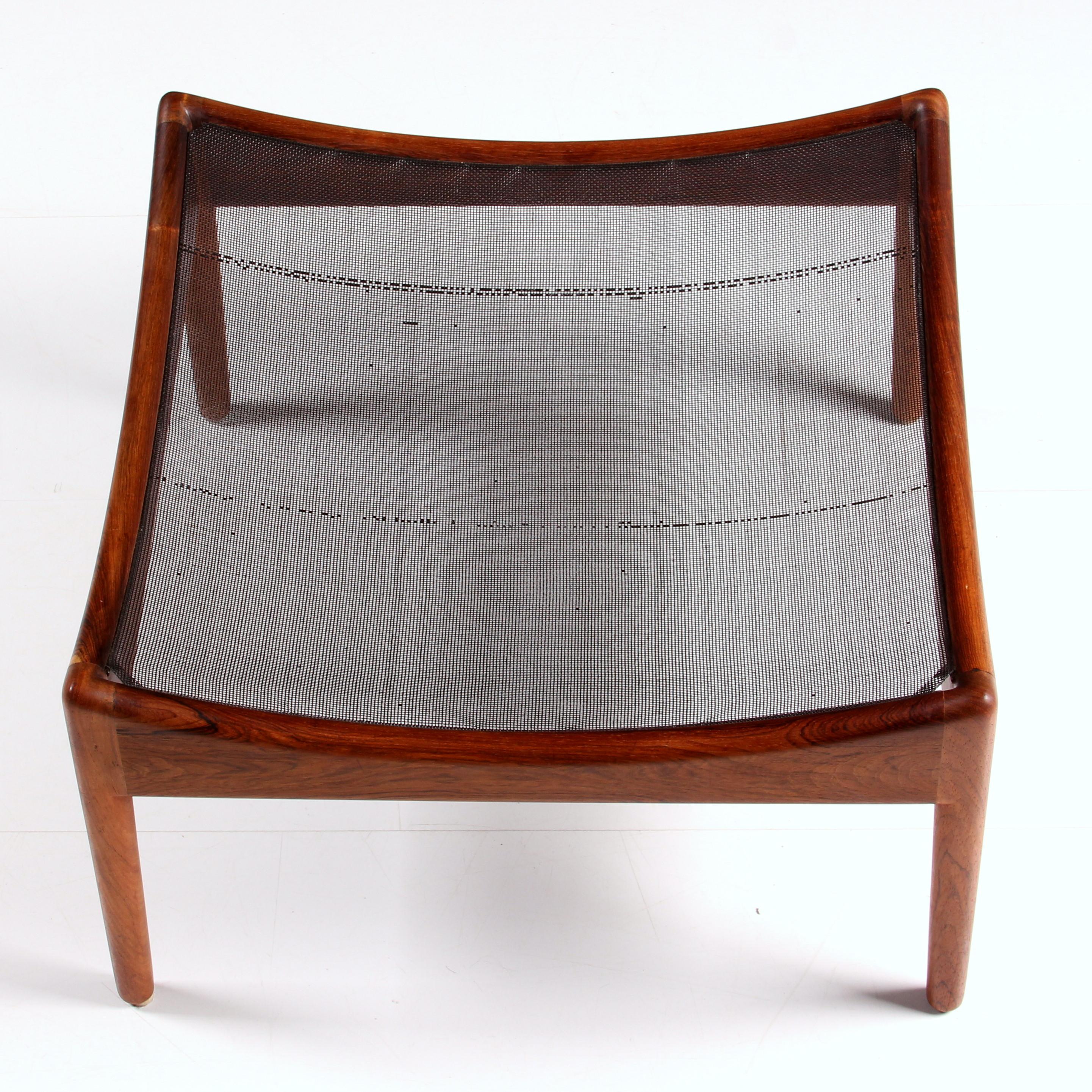 Cuir Ensemble de 3 chaises longues MODUS de Kristian Solmer Vedel, 1 tabouret et 2 tables basses en vente