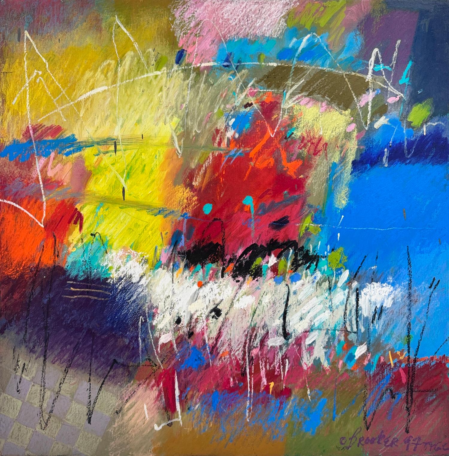 Moe Brooker Abstract Painting - Overhearing Myself