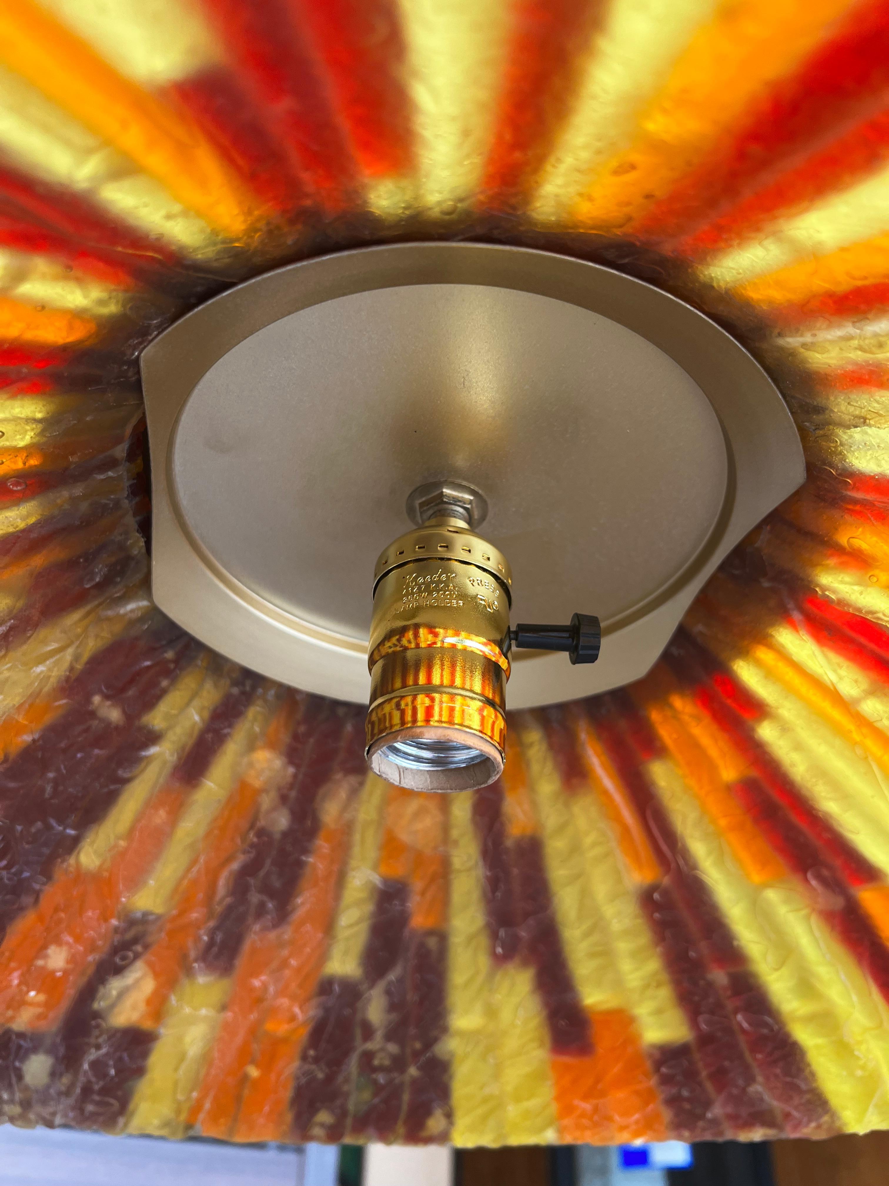Moe Lighting Mid-Century Modern Acrylic Pendant Fiesta Series 1