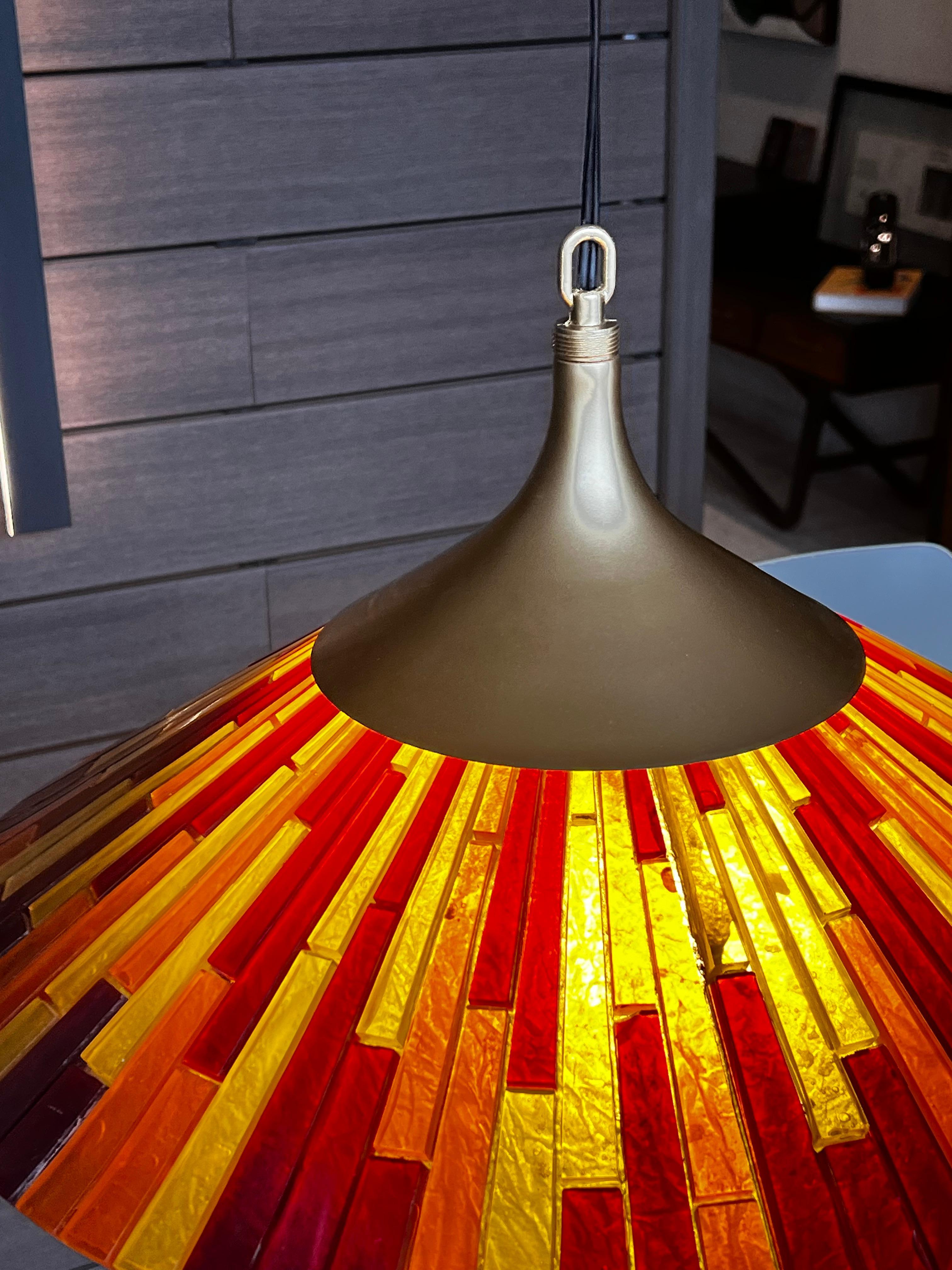 Moe Lighting Mid-Century Modern Acrylic Pendant Fiesta Series 4