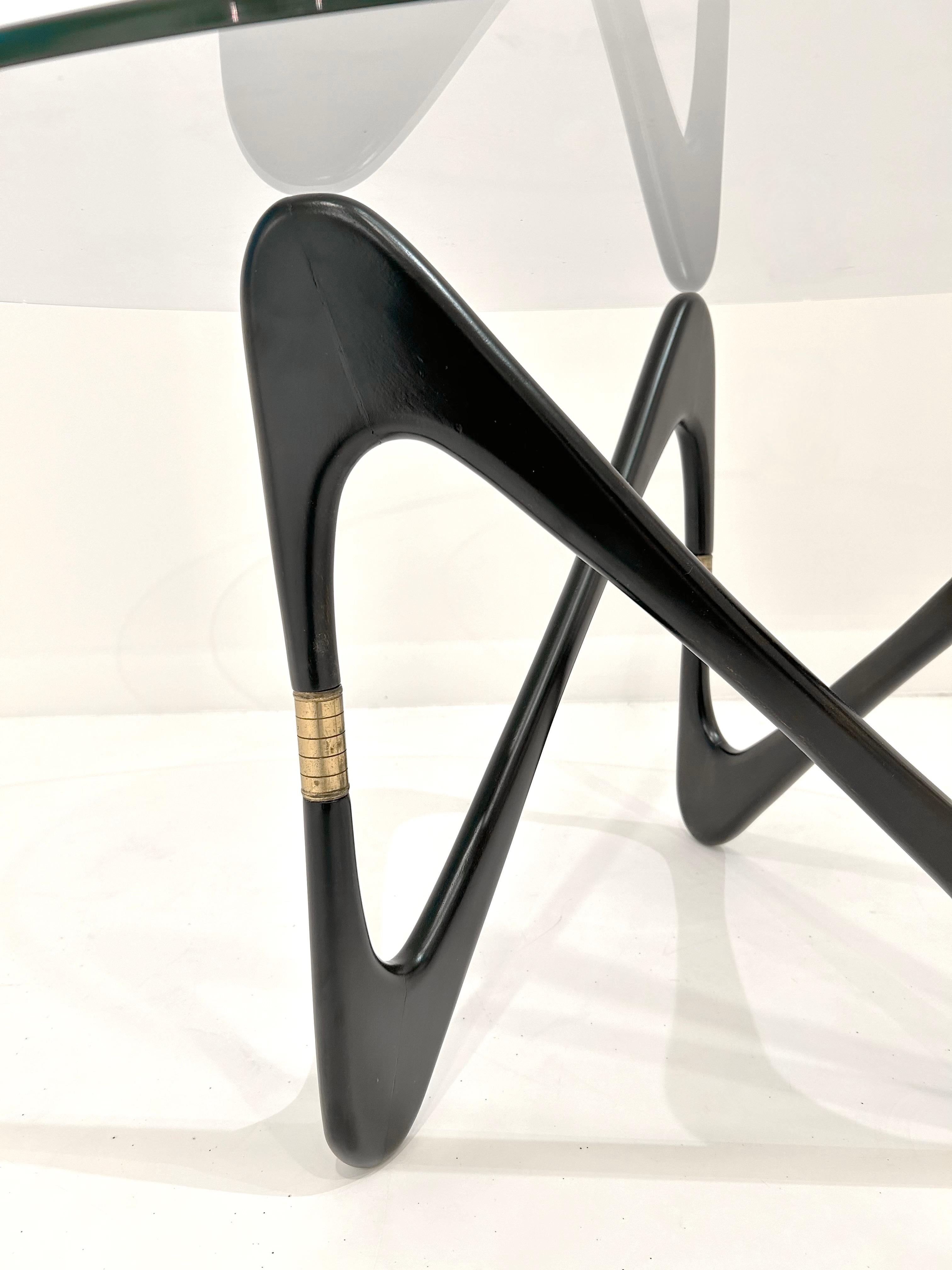 Brass Moebius Coffee Table by Cesare Lacca For Sale
