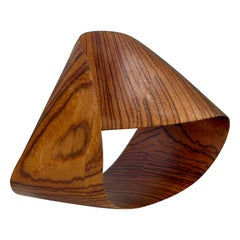 Tira de Moebius Cebra Escultura de madera George Campbell