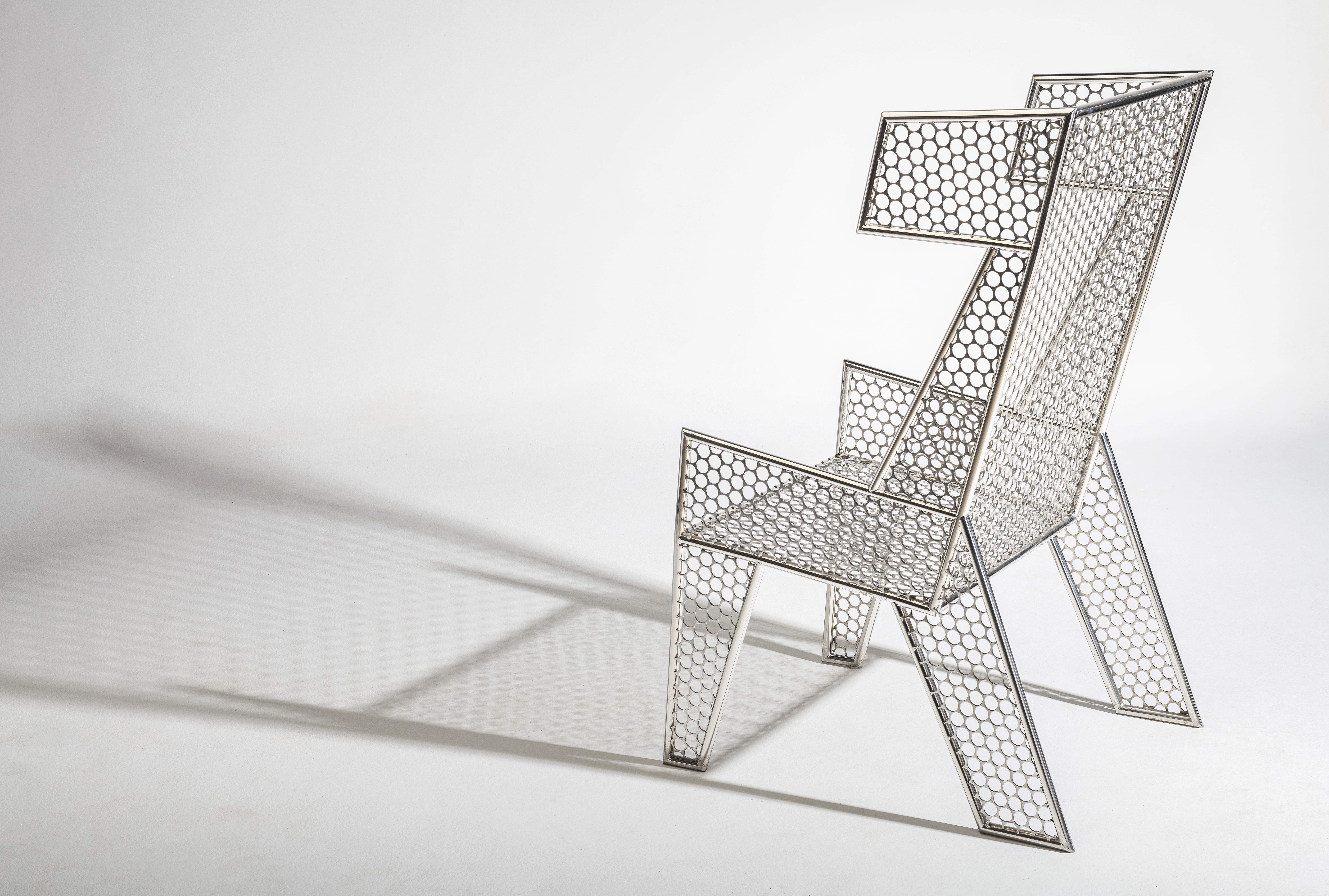 Contemporary Moeda B - Armchair - 2024, Coin Blank From Brazilian Mint - by Zanini de Zanine