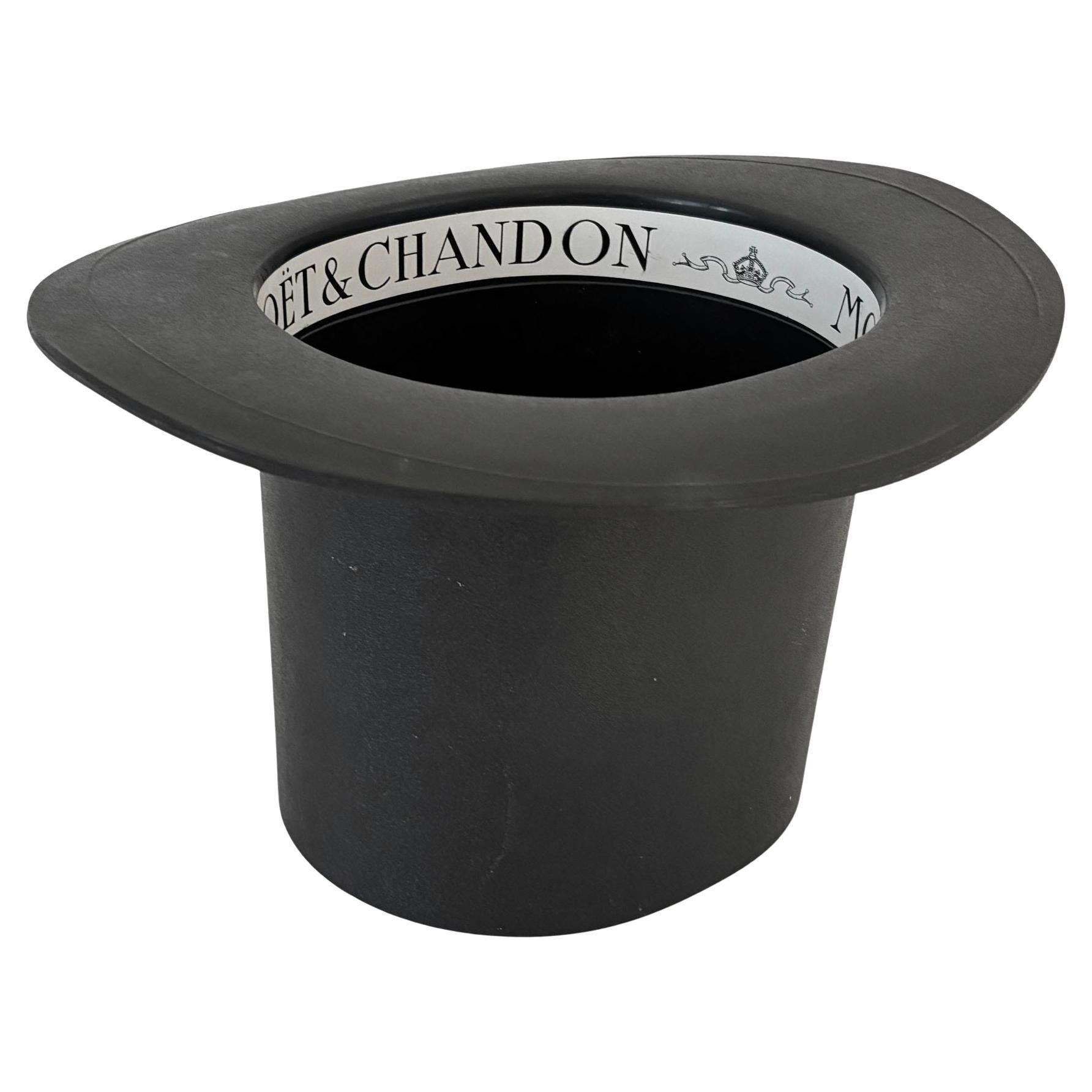 Cubitera de champán Moet & Chandon Sombrero de copa negro